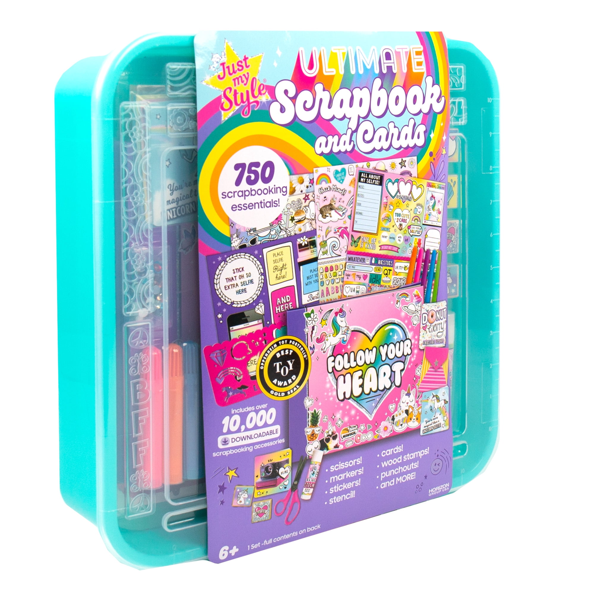Creativity For Kids It's My Life Scrapbook Kit - Complete DIY Scrapbook  Craft Kit Multicolor, 9 inches