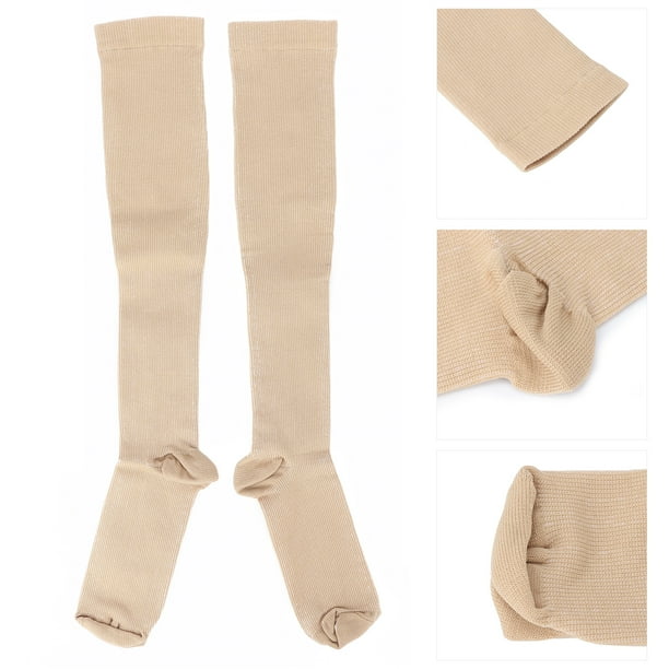 Medios de compresión Unisex, Calcetines de Presión de Trabajo Meticuloso Costuras Reforzadas para Caminar para Deportes al Aire Libre para Mujeres para Hombres