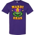 thumbnail image 3 of Inktastic Mardi Gras with Green Masquerade Mask T-Shirt, 3 of 5