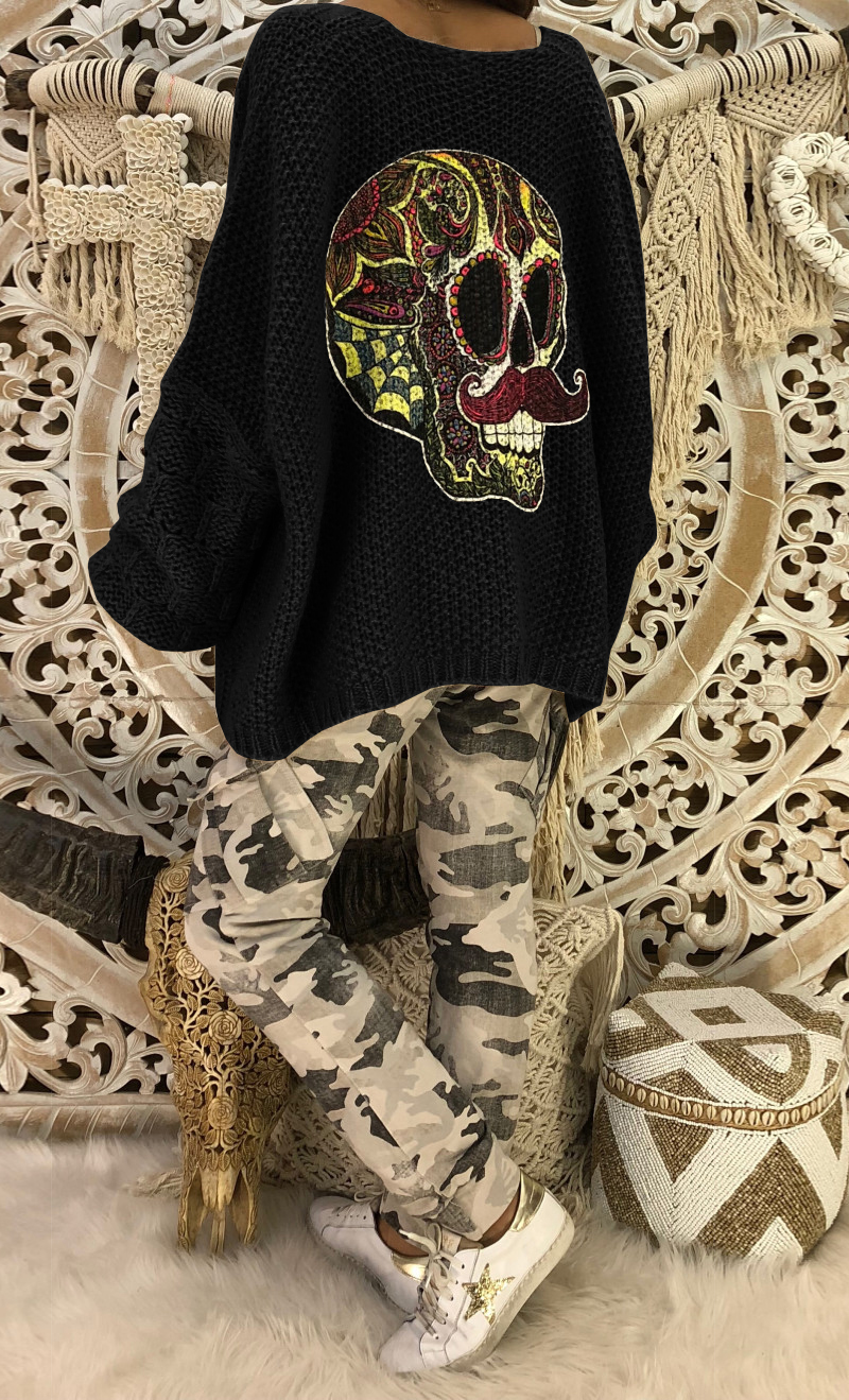 skull cardigan walmart