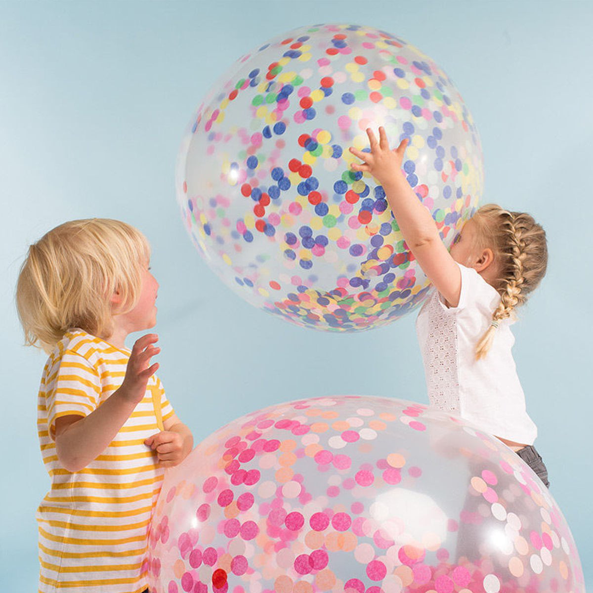 12"Confetti Filled XMAS Birthday Party Events Helium Wedding Decor Balloons 5PCS 