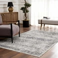thumbnail image 5 of Hauteloom Arista Bohemian Vintage Medallion Area Rug - Farmhouse Oriental Carpet for Living Room, Bedroom - Machine Washable - Gray - 7'10" x 10'3", 5 of 11