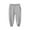 Gray, variant on Bellafa Little Boys Girls Cotton Elastic Sweatpants Active Jogger Pants For 2-8 Years Kids Lounge Pants with Pockets-Gray