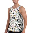 thumbnail image 2 of Haiem Puppy Men Workout Tank Top Gym Bodybuilding Sleeveless Muscle T Shirts Athletic Tank Breathable Workout Shirt-, 2 of 9