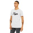 thumbnail image 2 of Daxton Adult Unisex Tshirt Texas Script with Vertical on the Back, White Black, S, 2 of 3