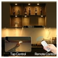 thumbnail image 3 of Puck Lights with Remote Control, Battery Operated Wireless Under Cabinet Lighting, RGBCW Stick On Tap Lights for Kitchen, Shelf, 3 of 7