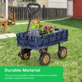 thumbnail image 5 of VIVOSUN Heavy-Duty Mesh Steel Garden Cart, 400 lbs Capacity, Steel Utility Garden Wagon with Removable Sides, 8" Pneumatic Tires, 5 of 7
