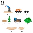 thumbnail image 4 of Set de tren de juguete BRIO World Starter Lift & Load 36028 para niños a partir de 3 años, 4 of 6