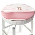thumbnail image 3 of Balery Cute Bathtub Fundas de asiento para taburete de bar redondo de tela de terciopelo ajustables que protegen de arañazos y manchas para sillas de 14 a 17 pulgadas.-13 inch, 3 of 7