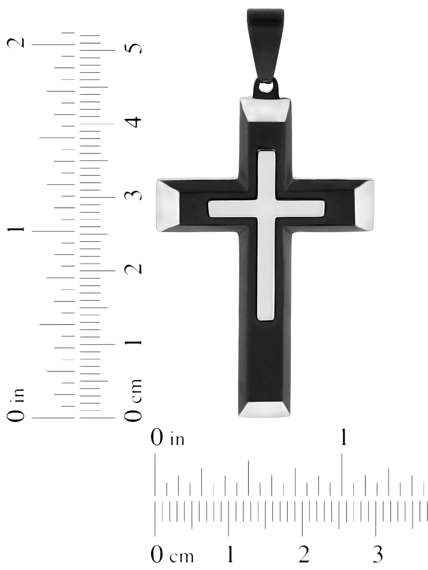 Two-tone cross pendant | JewelryAndGems.eu