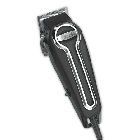 Wahl Elite Pro Complete High Performance Hair Clippers Haircut Kit, Black/Chrome 21 pieces Model (Best Haircut For Big Head Male)