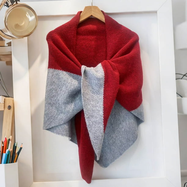 HongQid Shawl Wraps Women Knitted Shawls and Wraps Cardigan Cape Shoulder Top Sweater Shawl Scarf