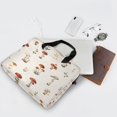 thumbnail image 5 of 16" Laptop Briefcase for Work Travel Laptop Shoulder Bag Carrying Handbag Laptop Case Watercolor Mushrooms Pattern, 5 of 8