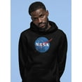 thumbnail image 3 of Old Glory Mens NASA Distressed Logo Long Sleeve Graphic Hoodie, 3 of 6