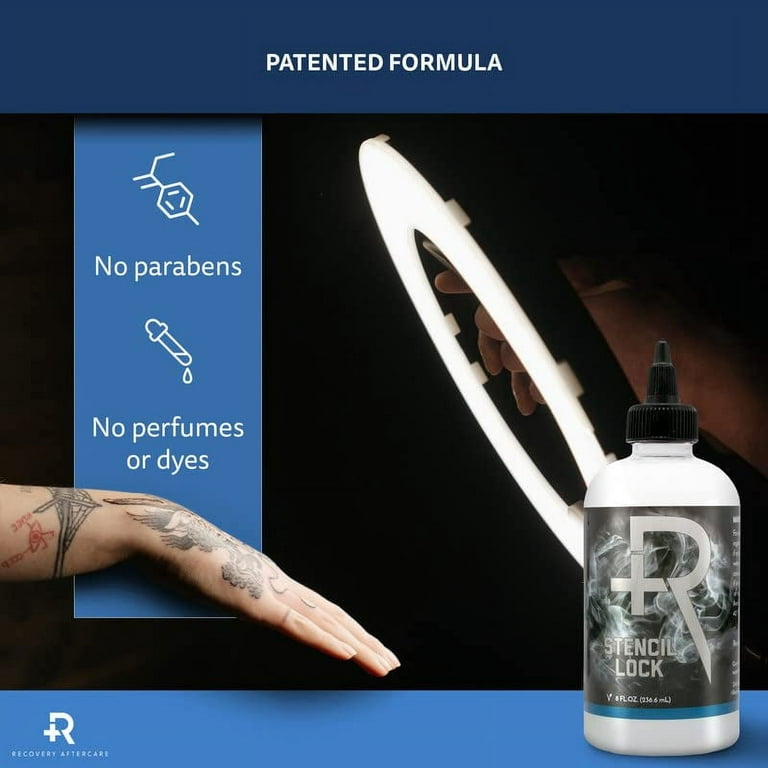 2 PACK Tattoo Transfer Gel Solution (8 fl oz), Perfect For Sharp, Dark &  Clean Stencils - Stencil Solution/Stencil Stuff