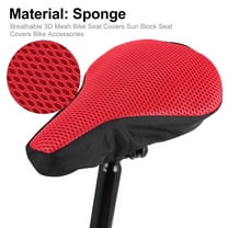 NIYANGLE 1Set Red Bike Seat Cover for All Seasons