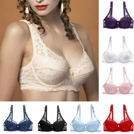 

Feiona Lace Bralette Bra Women Underwear Push Up Bra Untra-thin Comfortable Breathable Brassiere Plus Size Women Lingerie