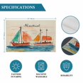 thumbnail image 5 of Watercolor Graffiti Ocean Sailboat Placemats Set of 6,Wipeable Washable Table Mats for Dining Tables, Nautical Theme on Burlap Place Mats for Kitchen Event Party Tabletop Decor, 5 of 9