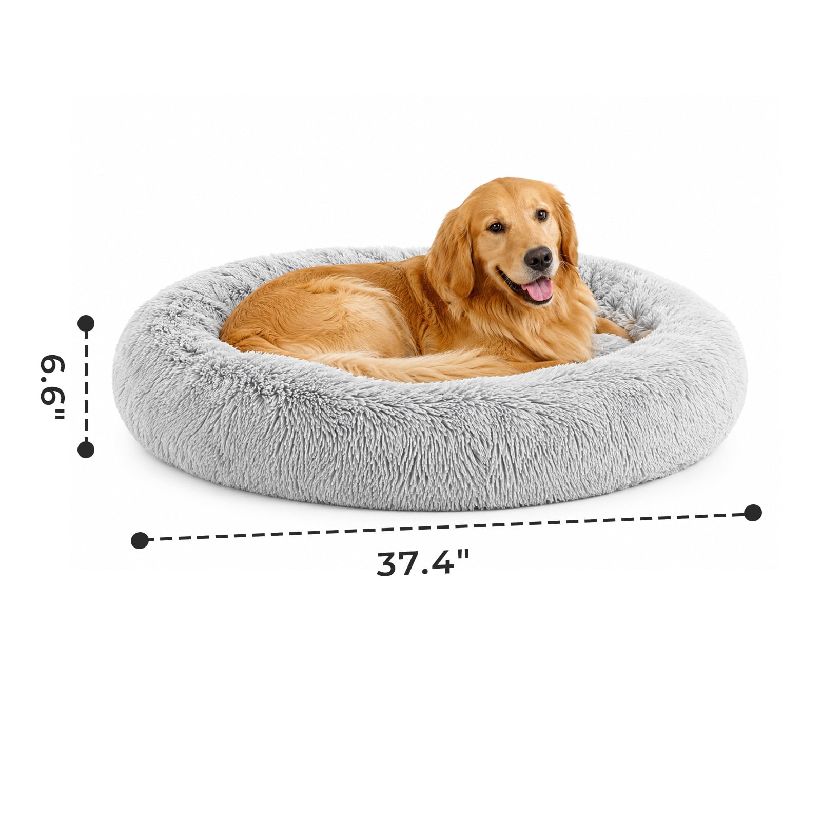 Alvantor 30''/36'' Dog Bed Comfortable Donut Cuddler Round Pet Beds Ultra Soft Washable Dog and Cat Cushion Bed, Fits up to 45 lbs/90 lbs Pets