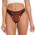 thumbnail image 1 of Fotbe Magma Fire Black Dragon Tanga Sin Costuras para Mujer con Estampado – Panties Invisibles, Transpirables y Cómodos para Uso Diario-Small, 1 of 6