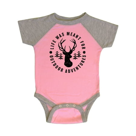 

Inktastic Life was Meant For Outdoor Adventures with Deer Gift Baby Boy or Baby Girl Bodysuit
