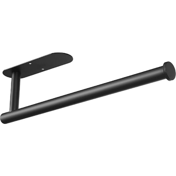 Paper Towel Holder, Adhesive Black Paper Towel Holder Under
