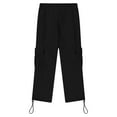 thumbnail image 5 of Cargo Sweatpants for Teen Boys Casual Elastic Waist Drawstring Sweat Pants Teens Active Workout Joggers with Pockets 9-10 Years, 5 of 7