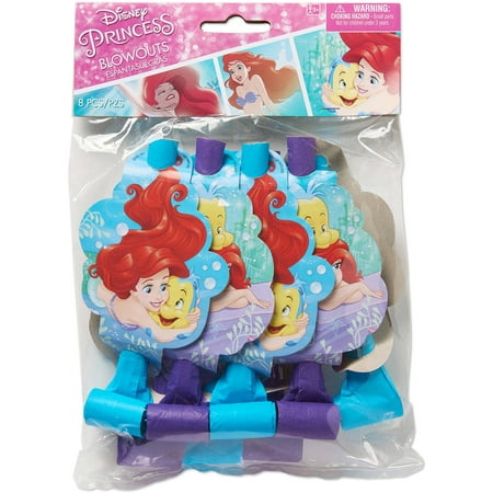 Disney  The Little Mermaid Party  Blowers Pack of 8 Party  