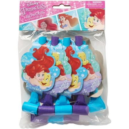  Disney  The Little Mermaid Party  Blowers Pack of 8 Party  