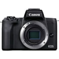 thumbnail image 2 of Canon EOS M50 Mark II Mirrorless Camera (Black) + 15-45mm f/3.5-6.3 IS STM Lens (Graphite) + UV Filter + 64GB + Bag & More! (International Version), 2 of 7