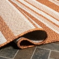 thumbnail image 3 of JONATHAN Y SANTA MONICA 5 x 8 Area Rug, Castara Wavy Stripe - Orange/Cream, SMB205B-5, 3 of 5