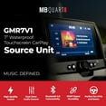 thumbnail image 2 of MB Quart Portable Touchscreen Car Stereo Audio System for Boat & UTV, Black, 2 of 12