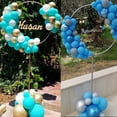 thumbnail image 6 of 64 Inches Height Circle Balloon Arch Frame Stand Kit Round Balloon Column Hoop Arch Stand Balloon Stand for Wedding,Birthday,Baby shower,Anniversary WHITE, 6 of 8