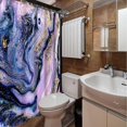 thumbnail image 4 of Luxury Abstract Fabric Marble Texture Shower Curtain For Bathroom, Fabric Bathroom Shower, 4 of 5