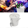 thumbnail image 2 of Tinas para bebidas para fiestas, cubos de hielo de metal Tinas para bebidas, cubo enfriador de vino, cubo de vino de metal para barra de cócteles, cubo enfriador de bebidas para Navidad, 2 of 5