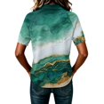 thumbnail image 5 of JULMCOMO Polo Shirts for Women Marble Print Button Collared Loose Fit Trendy Golf Shirts Short Sleeve Office Graphic Tees Dark Green 3XL, 5 of 6
