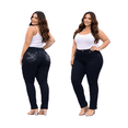 thumbnail image 5 of Jack David /Rock & Stone Women's Plus Size Stretch Premium Blue Black Denim Jeans Skinny Pants, 5 of 6