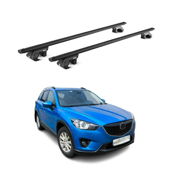 OMAC Roof Rack Cross Bars Fits Mazda CX-5 2013-2016 Black Luggage Carrier 2 Pcs