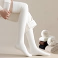 thumbnail image 4 of Women Winter Warm Long Socks Thicken Soft Thermal Knee-High Stockings Solid Fluffy Female Over Knee Sock Girl, 4 of 9