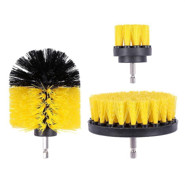 Accesorio de cepillo de taladro de 3 piezas para limpieza