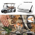 thumbnail image 6 of XYZCANDO Universal Camo Leaf Golf Cart Seat Cover with 4 Pockets | Non-Slip Washable Terry Cloth | For EZGO Club Car Yamaha 2-Seat Golf Carts, 6 of 8