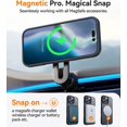 thumbnail image 5 of Entronix Heavy Duty Case For iPhone 16 Pro Max, Translucent Matte Back, Magnetic Sturdy Case, Black, 5 of 5