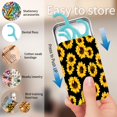 thumbnail image 3 of Estuche para hilo dental POTYHDC recargable para viaje con girasoles, 3 of 6