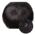 thumbnail image 5 of Men's Hairpiece Human Hair Replacement Systems Men's Toupee Silk Base Durable Male Hair Prosthesis Natural Black Color 120% Density Men Wigs, 5 of 6