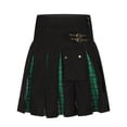 thumbnail image 2 of SOOMLON Mens Scottish Utility Kilts Vintage Gothic Pleated Skirts Vintage Scotland Scottish Clothing Pocket Comfy Shorts Patchwork Plaid Pleated Skirt Short Skirt Green XL, 2 of 5