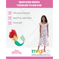 thumbnail image 3 of Disney Princess Ariel Little Mermaid Smocked Dress Toddler to Big Kid, 3 of 5