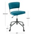 thumbnail image 4 of Chaise de bureau glamour Tania de LumiSource, 4 of 8