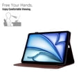 thumbnail image 5 of GSFY Case for 2024 iPad Air 11 Inch 6th Gen (M2), Smart PU Leather Wallet Stand Protective Cover Auto Sleep Wake for iPad Air 11 6th/ iPad Air 10.9 4th &5th/ iPad Pro 11 (2018-2022), Brown, 5 of 7