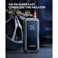 thumbnail image 3 of 3000A Peak Car Jump Starter, 21800mAh Portable Battery Booster with 150PSI Air Compressor, 12V Jump Box for 9.0L Gas/8.0L Diesel, LCD Display & LED Light, 3 of 7