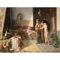 thumbnail image 2 of Henri Adrien Tanoux 24x19 Gold Ornate Framed and Double Matted Museum Art Print Titled - Namouna (1887), 2 of 4